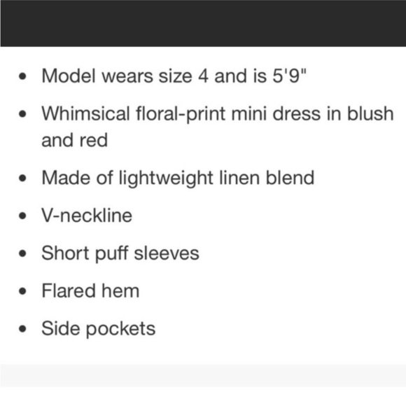 Rhode X Target Whimsical Floral Print Mini Dress Size 28 Plus Size NEW - Picture 4 of 6